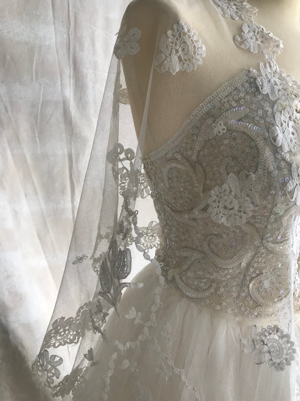 Antique Honiton Lace Stole  Sheelin Lace