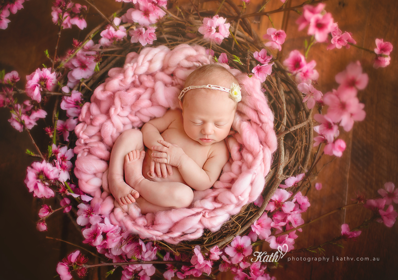 Macey as a newborn.