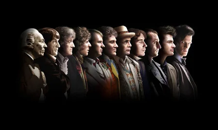 Programme Name: Doctor Who - TX: n/a - Episode: n/a (No. n/a) - Embargoed for publication until: n/a - Picture Shows: **EMBARGOED FOR USE UNTIL 00:01hrs SATURDAY 19th OCTOBER**
PLEASE NOTE
This is from archive material to commemorate the 50th Anniversary of Doctor Who. THIS IMAGE IS NOT FROM THE ACTUAL 50th ANNIVERSARY EPISODE. The Doctor (WILLIAM HARTNELL), The Doctor (PATRICK TROUGHTON), The Doctor (JON PERTWEE), The Doctor (TOM BAKER), The Doctor (PETER DAVISON), The Doctor (COLIN BAKER), The Doctor (SYLVESTER McCOY), The Doctor (PAUL McGANN), The Doctor (CHRISTOPHER ECCLESTON), The Doctor (DAVID TENNANT), The Doctor (MATT SMITH) - (C) BBC - Photographer: various