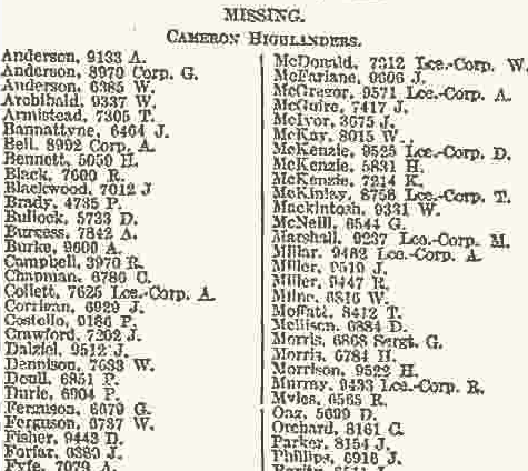 The casualty lists are desperately sobering though with up to 5,000 names appearing on some days.