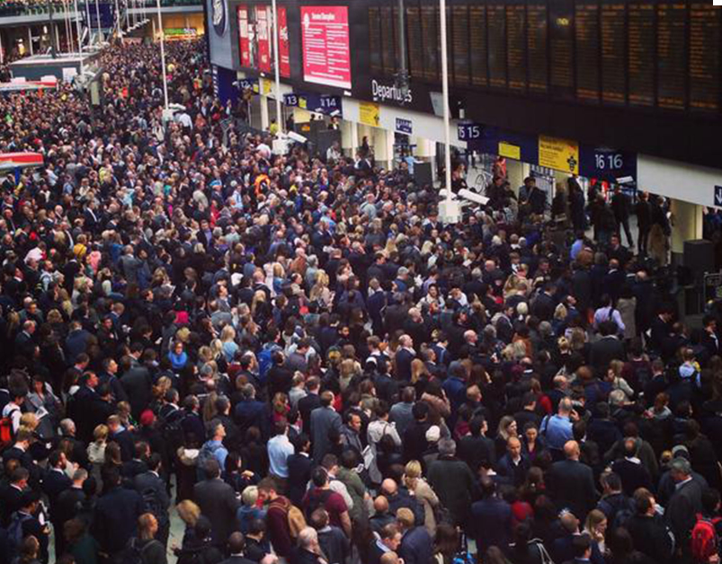 Service as usual at Waterloo last night