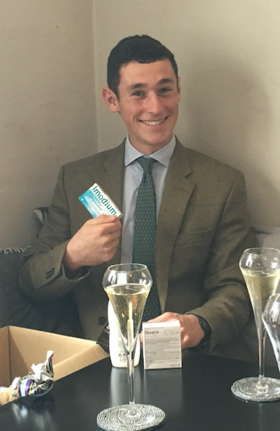 Imodium, shark repellent, Diorylyte & Skin-So-Soft for a 21st? Must have another expedition coming up.