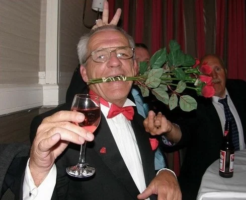 Ronnie at a friend's wedding