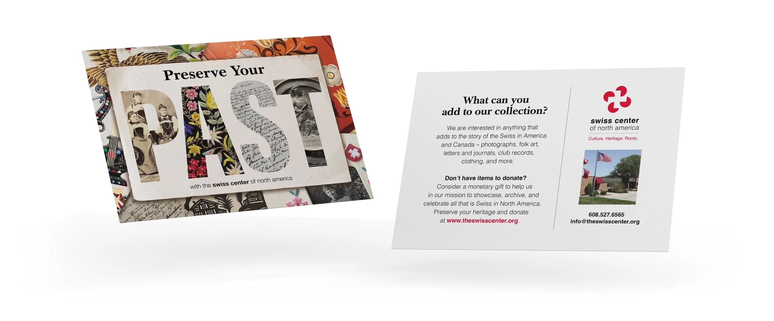 New Glarus Swiss Center Mailer Design