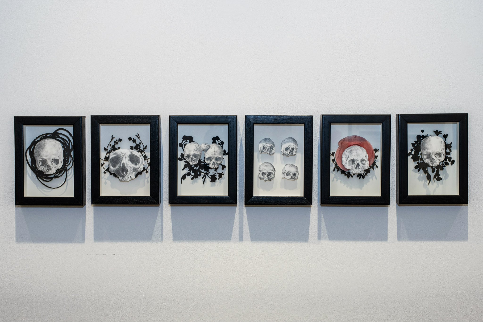 vanitas series, 4" x 6", mixed media, 2014