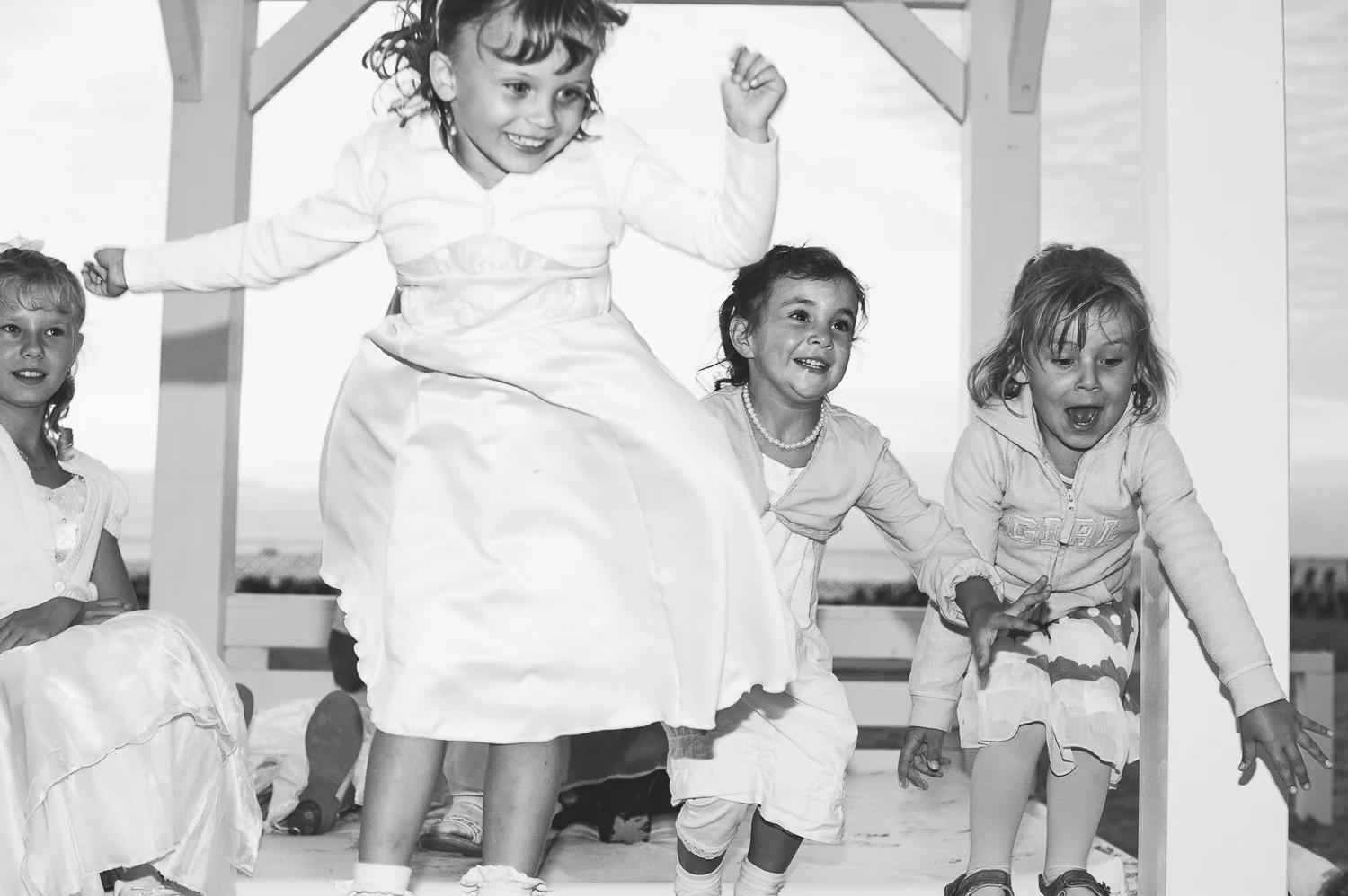 Hochzeit Blumenmädchen Strand