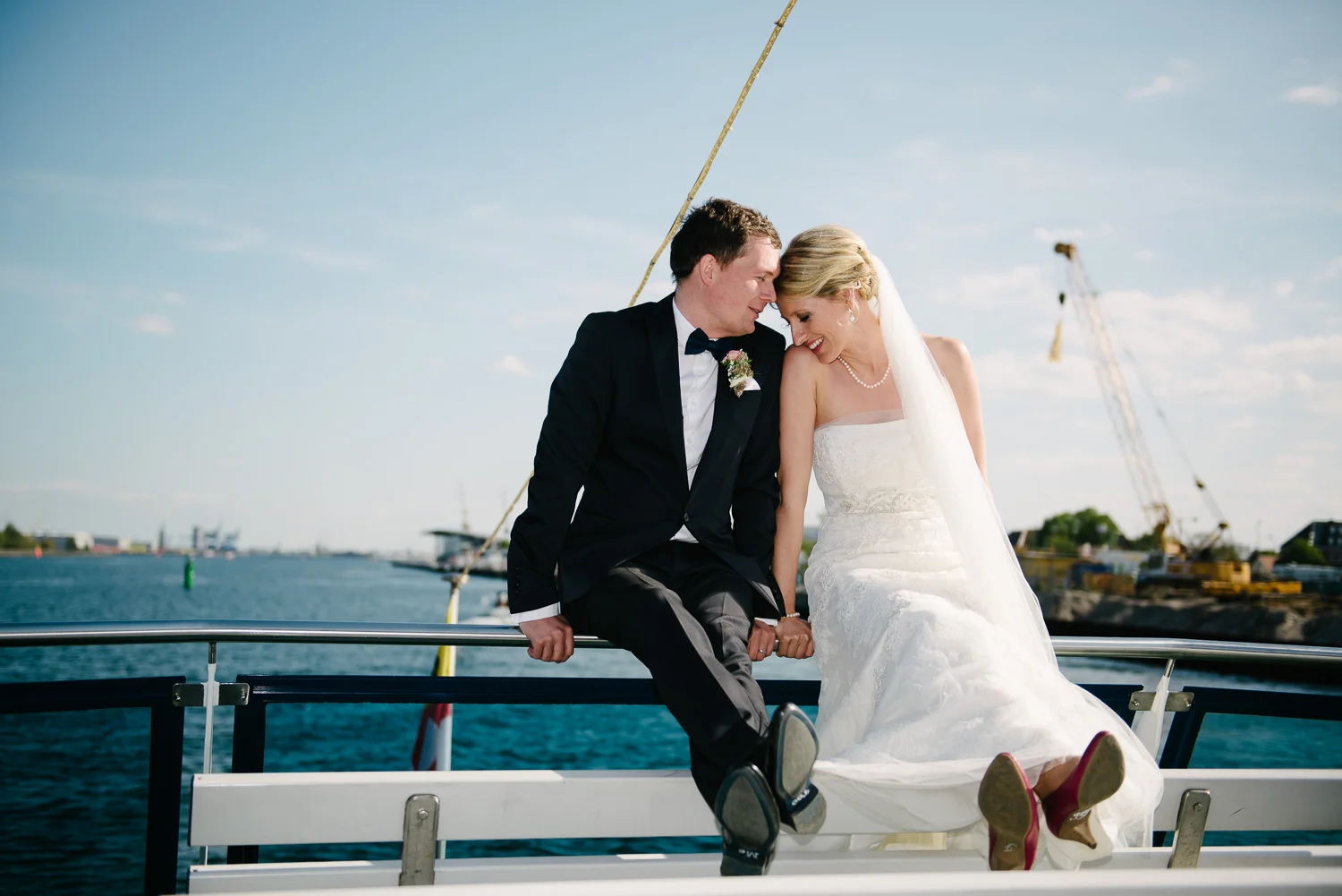 Hochzeitspaar Hafenrundfahrt Rostock