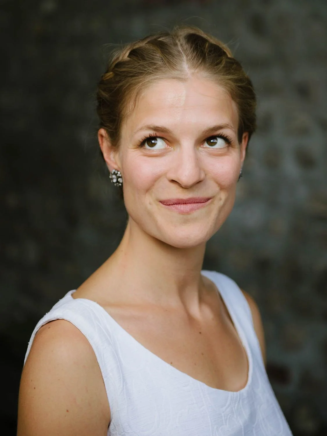 Portrait schmunzelnde Braut