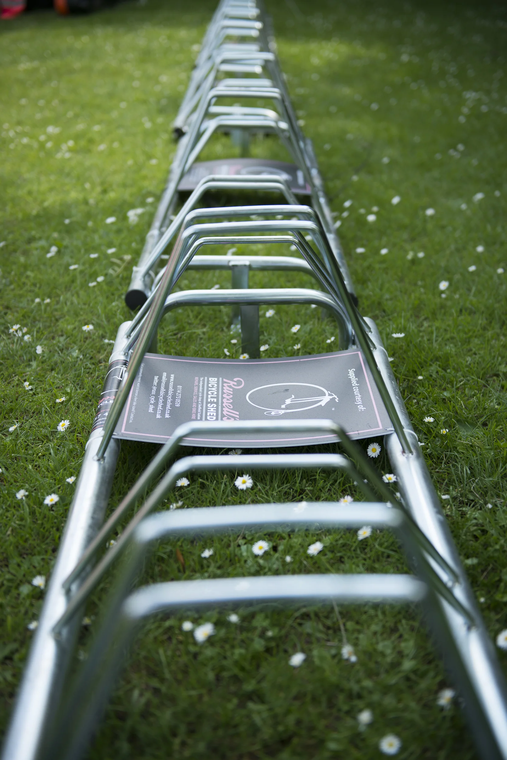 Free bike racks for public and community events in Sheffield.