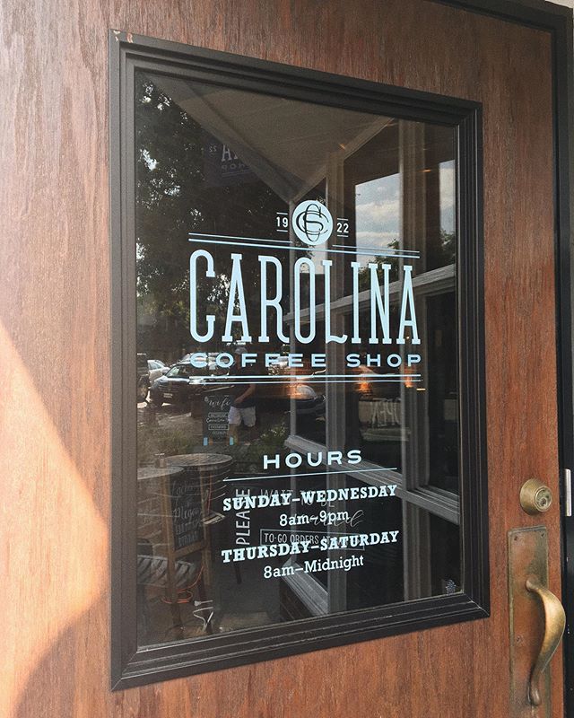 Welcome back, Tar Heels! We are back to our regular business hours starting today! Hope to see y’all soon 😉