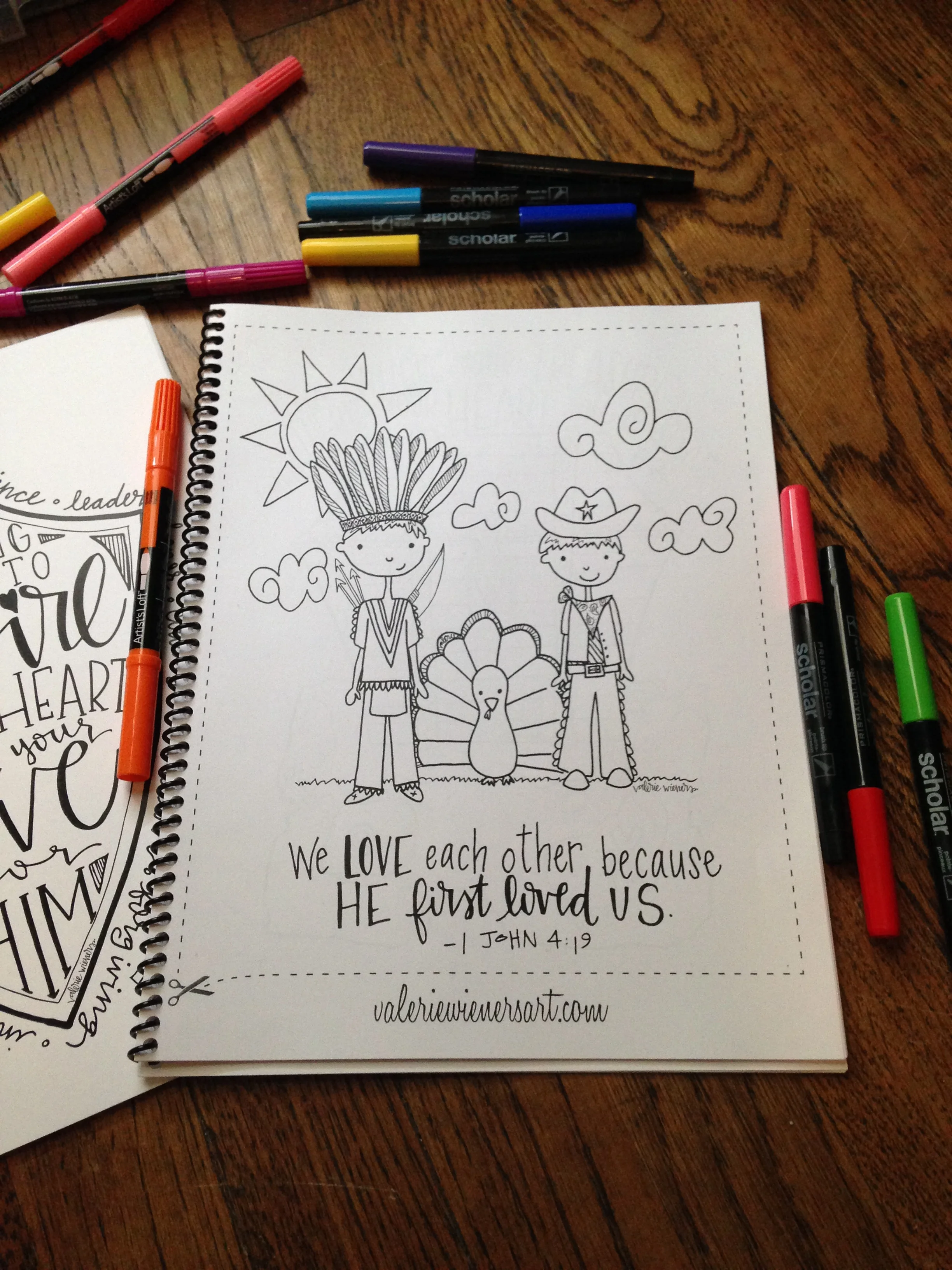Updated Coloring Pages with Cut-Lines!