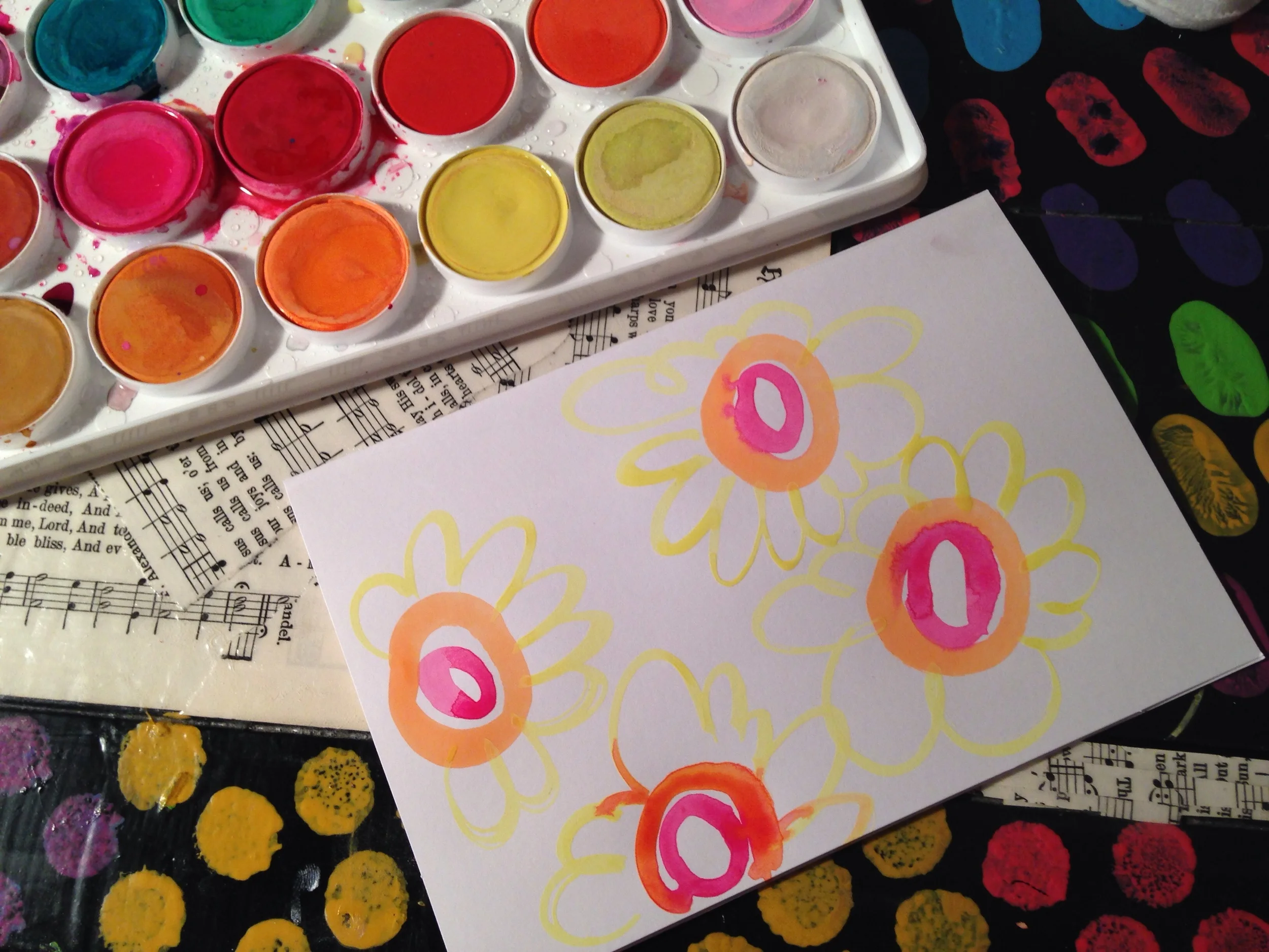 embrace the bleeding of colors!