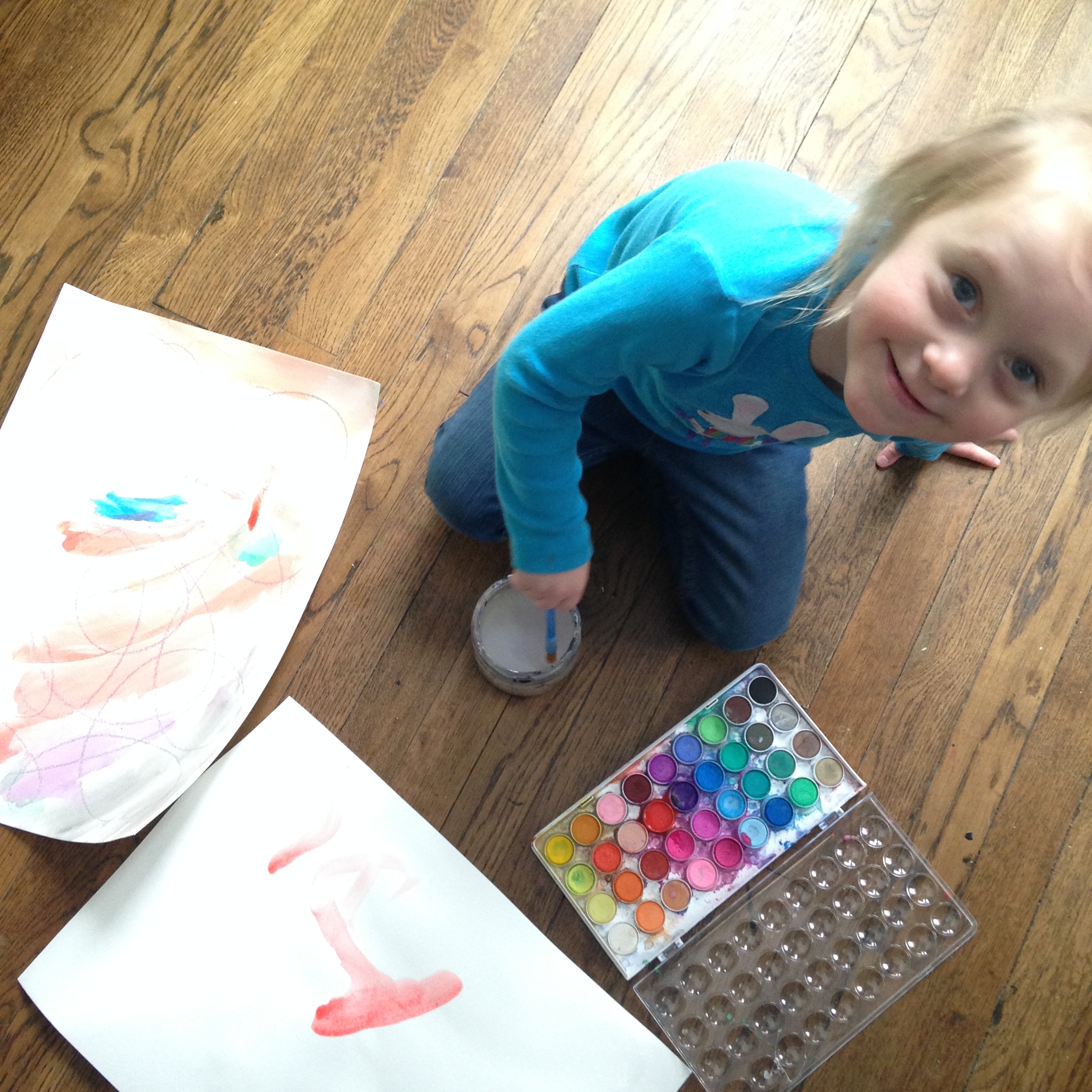 my favorite Painting Partner, Kinzee Elaine.