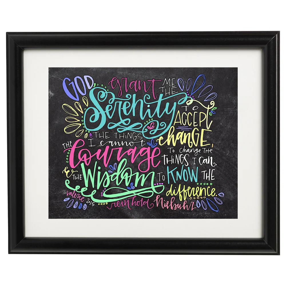 serenity prayer art print valerie wieners art