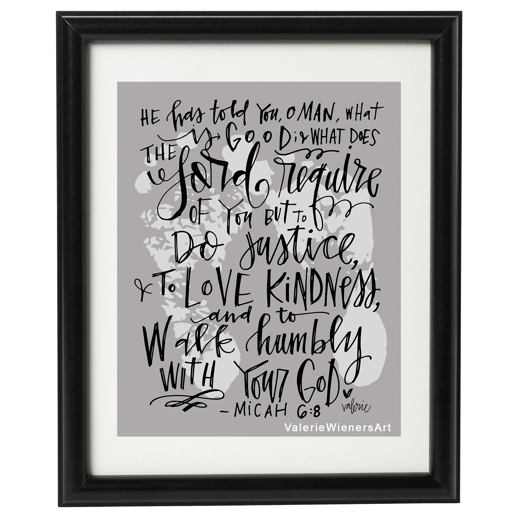 "Walk Humbly" Design