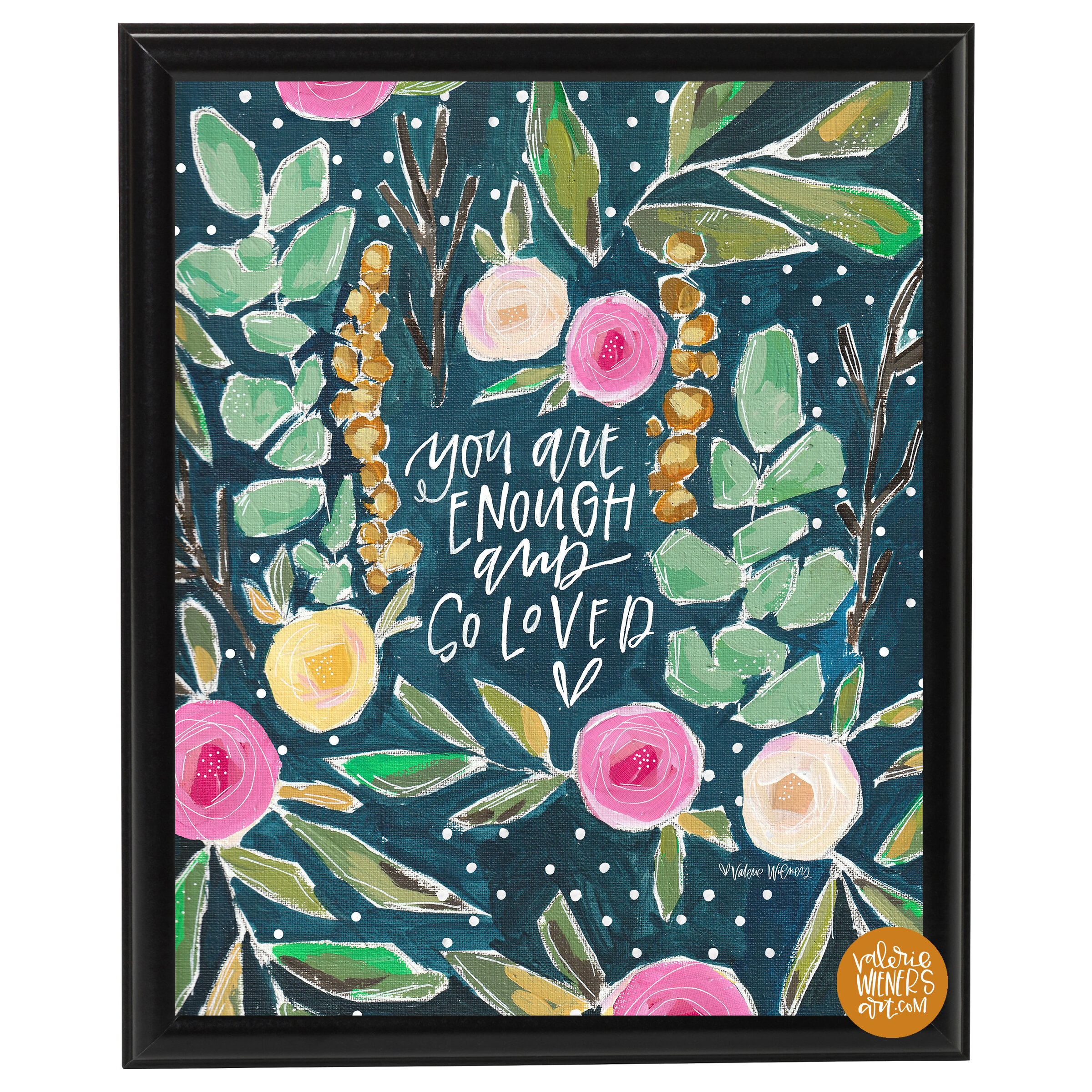 "Enough and So Loved" Navy Design