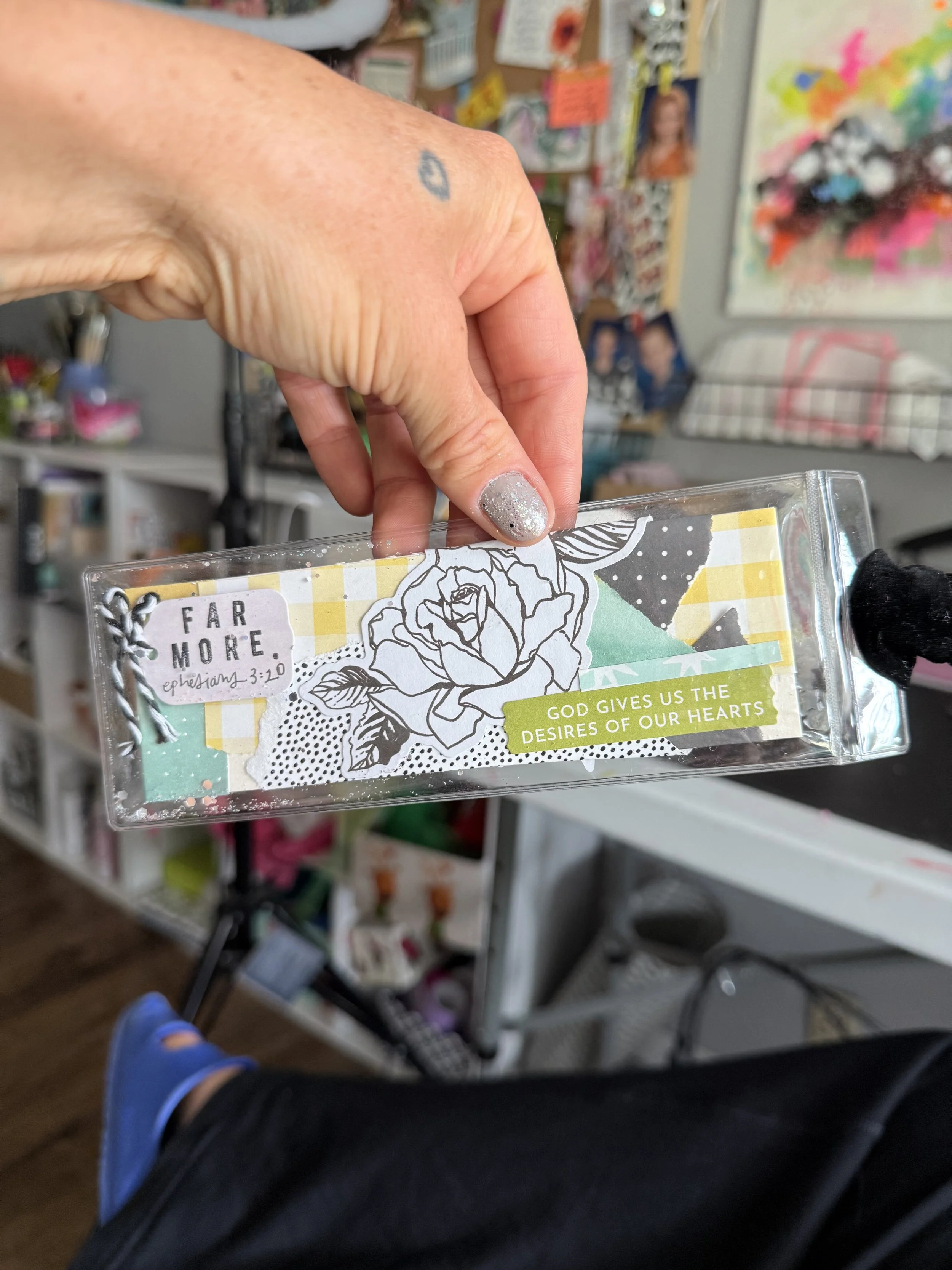 Mixed Media Bookmark