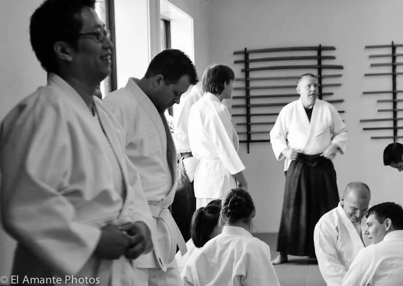 Potomac Aikikai members on test day. (photo by Ed Santos)