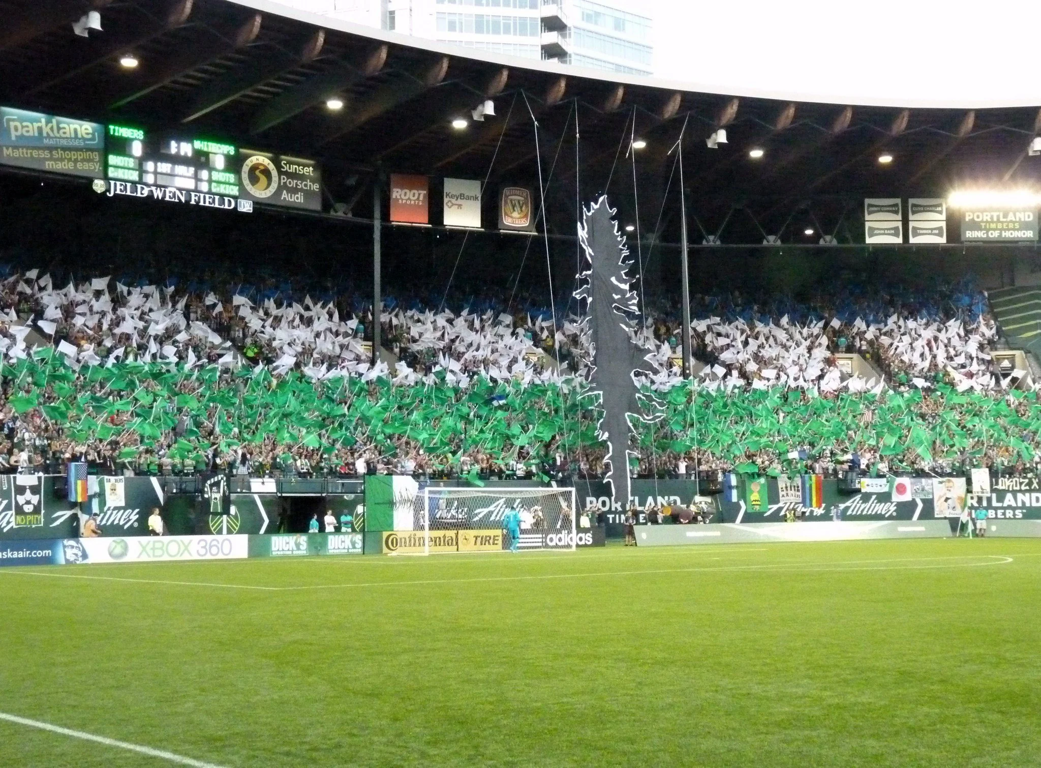 Cascadia Flag Tifo Portland Vancouver