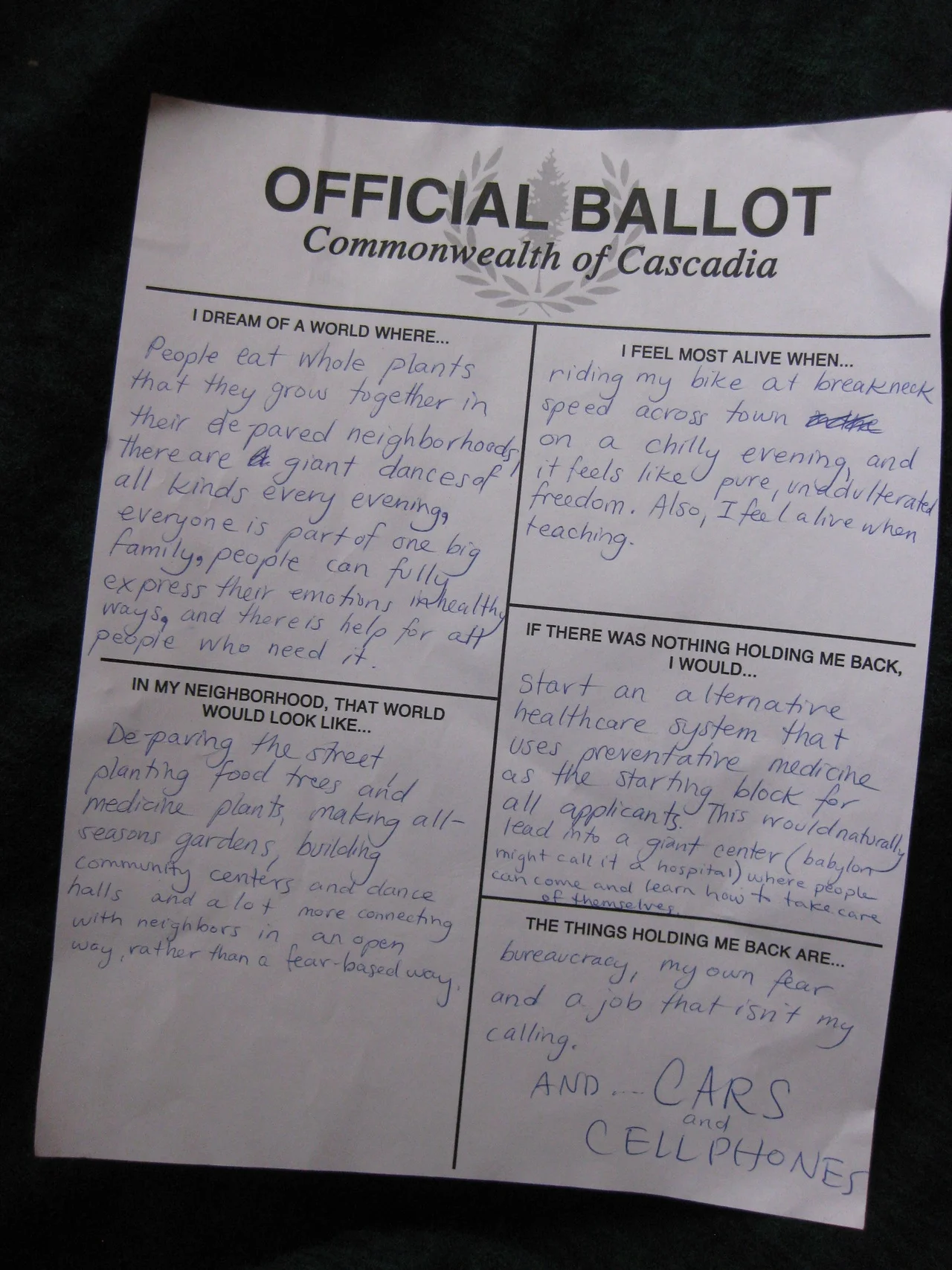 Official Ballot