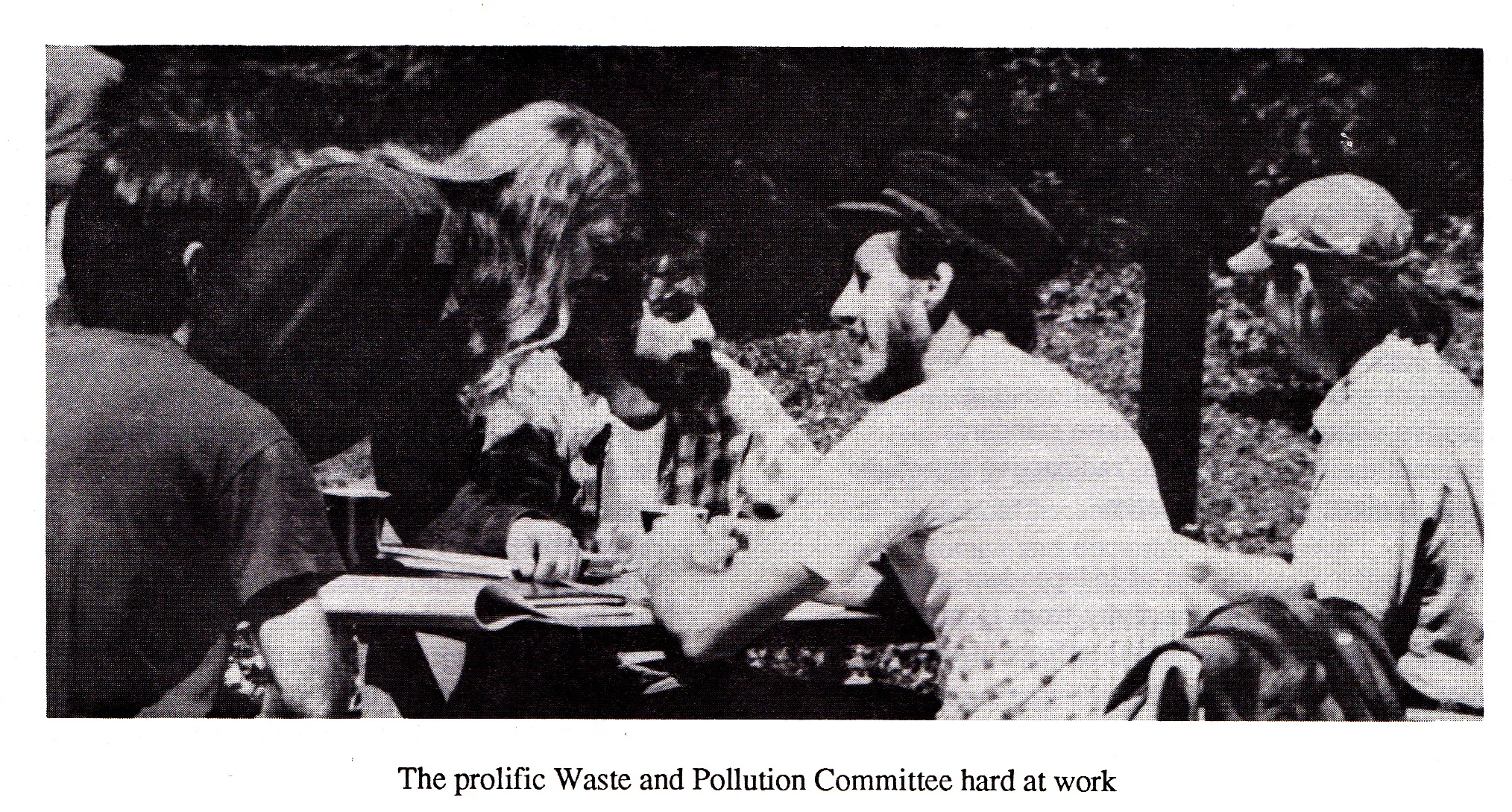 The prolific Waste and Pollution Committee hard at work.