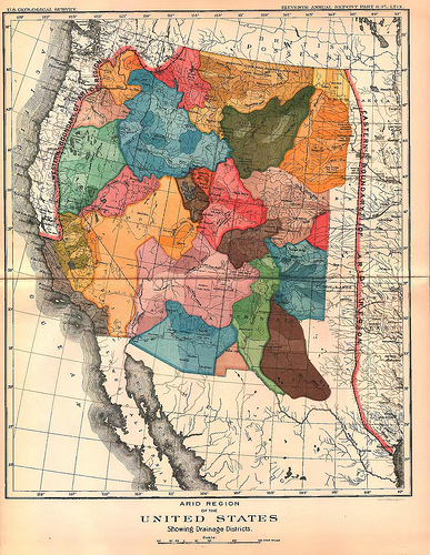 An proposed vision for the western United States, along bioregional and watershed boundaries.