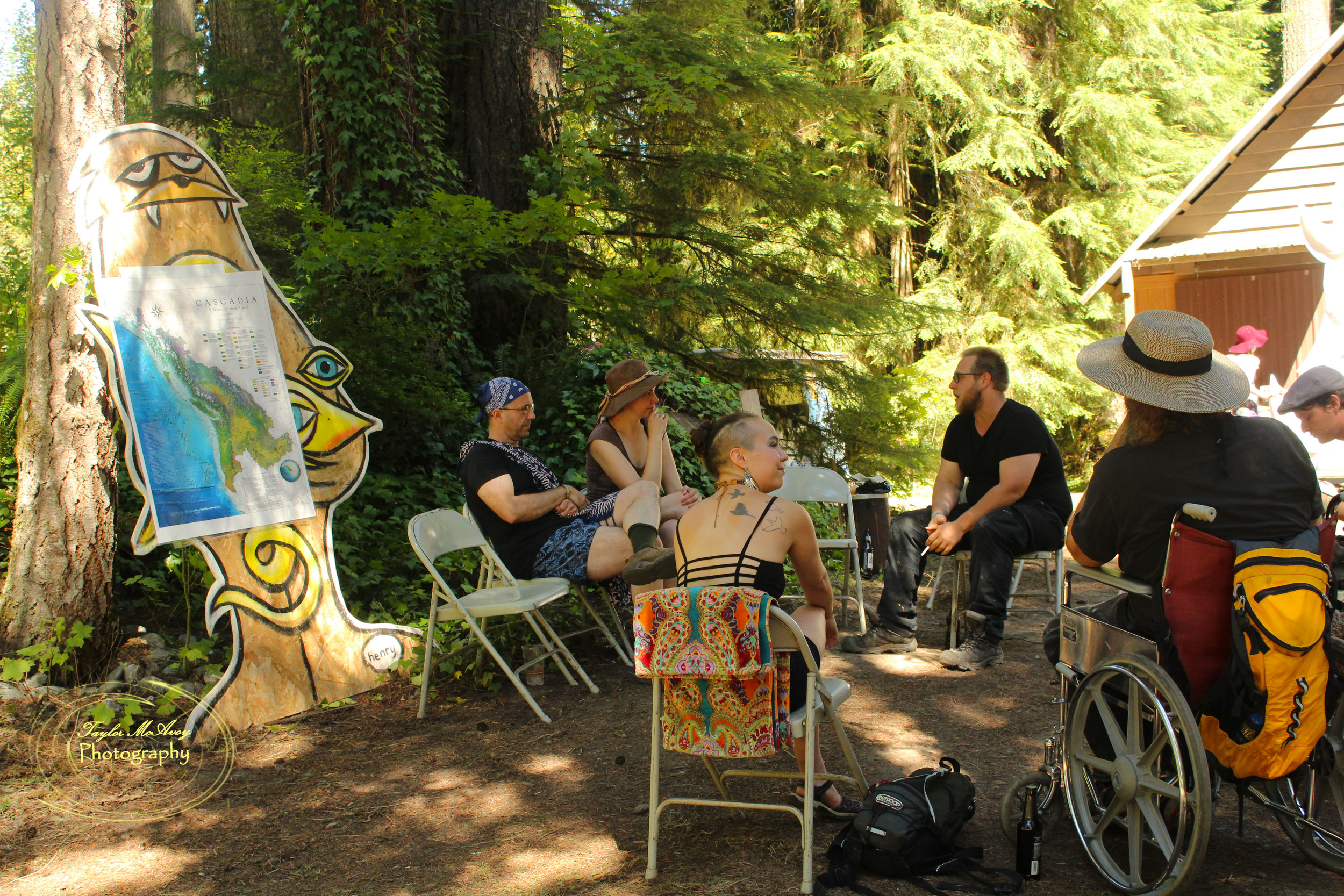  People of all backgrounds came together at the festival to learn about the history of the Cascadia bio-region and what Cascadia means to them as a culture.&nbsp; 