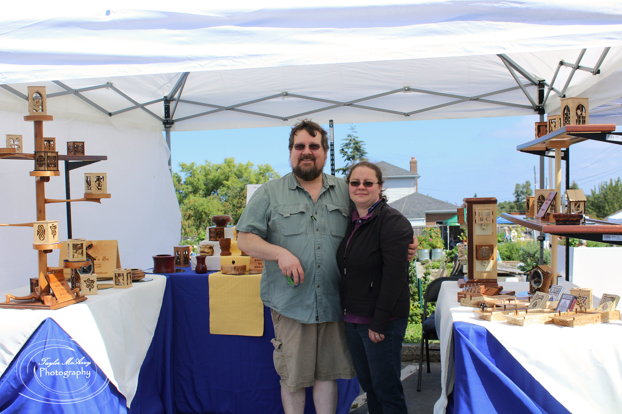  John Lateer and his wife Terri enjoyed their first year setting up their booth,&nbsp;Heirlooms To Be at the P-Patch.&nbsp; 