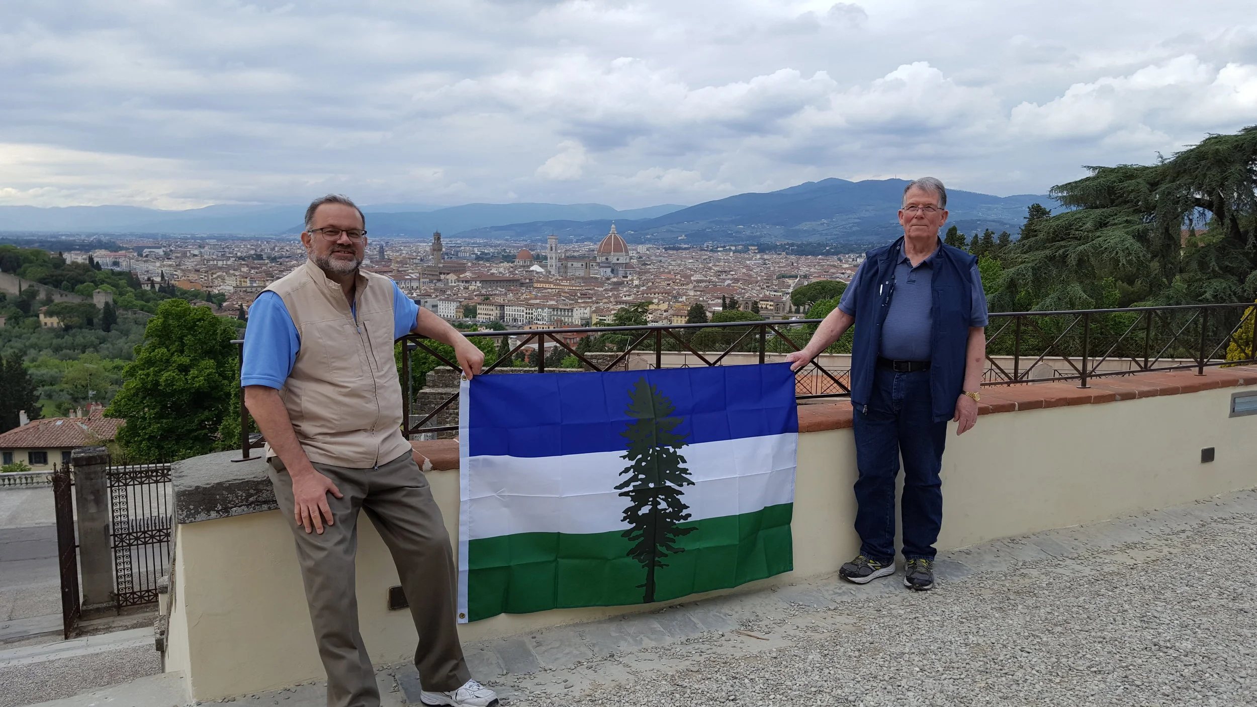 Joel Selling & Crew celebrating Cascadia all the way from Florence, Italy