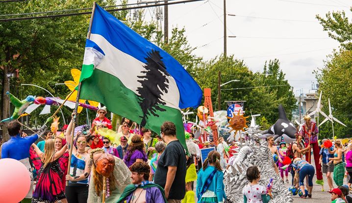 CascadiaNow! in the Fremont Solstice Parade