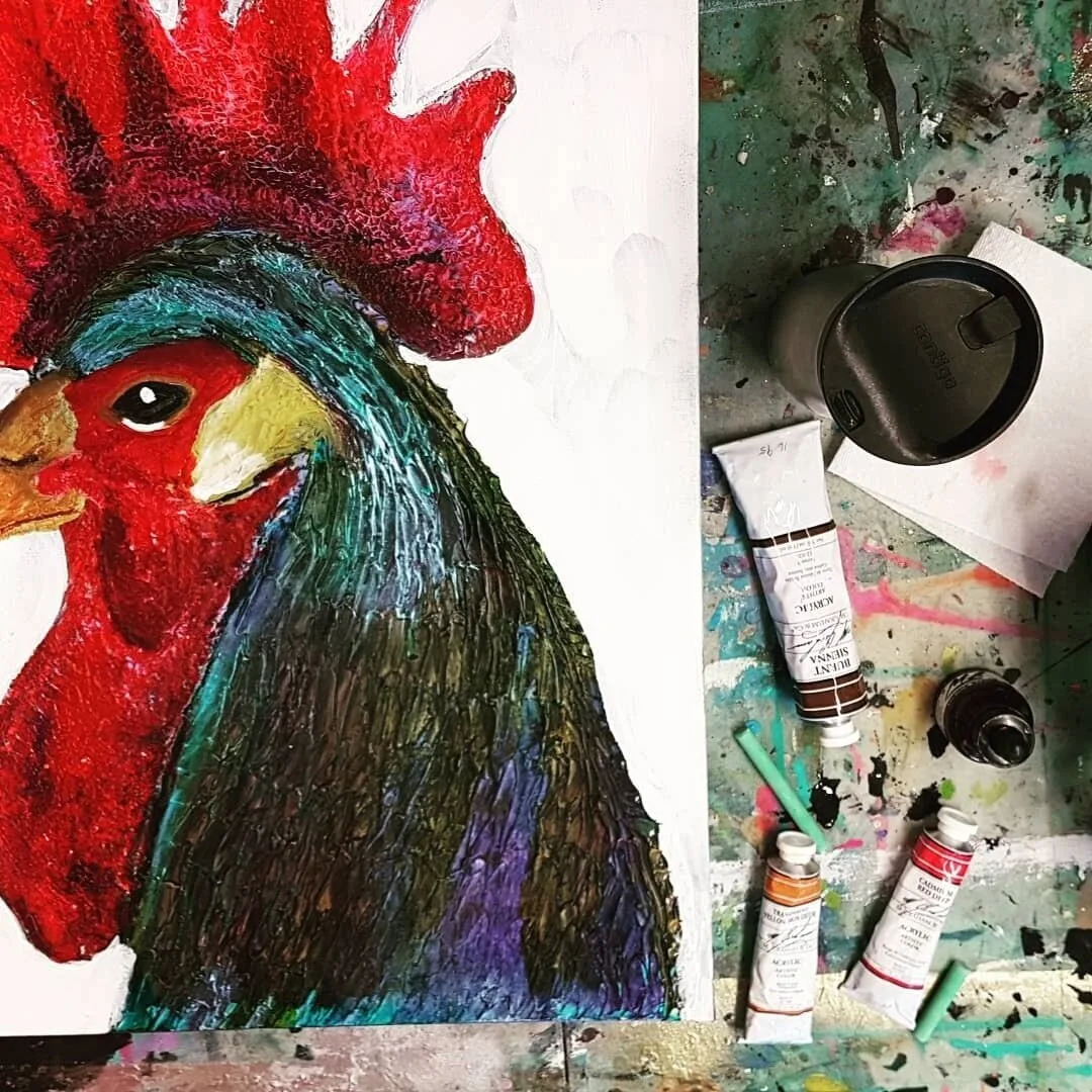 WEDNESDAY ADULT PAINTING /MIXED MEDIA CLASSES (6-9PM) w Danielle Bartlette