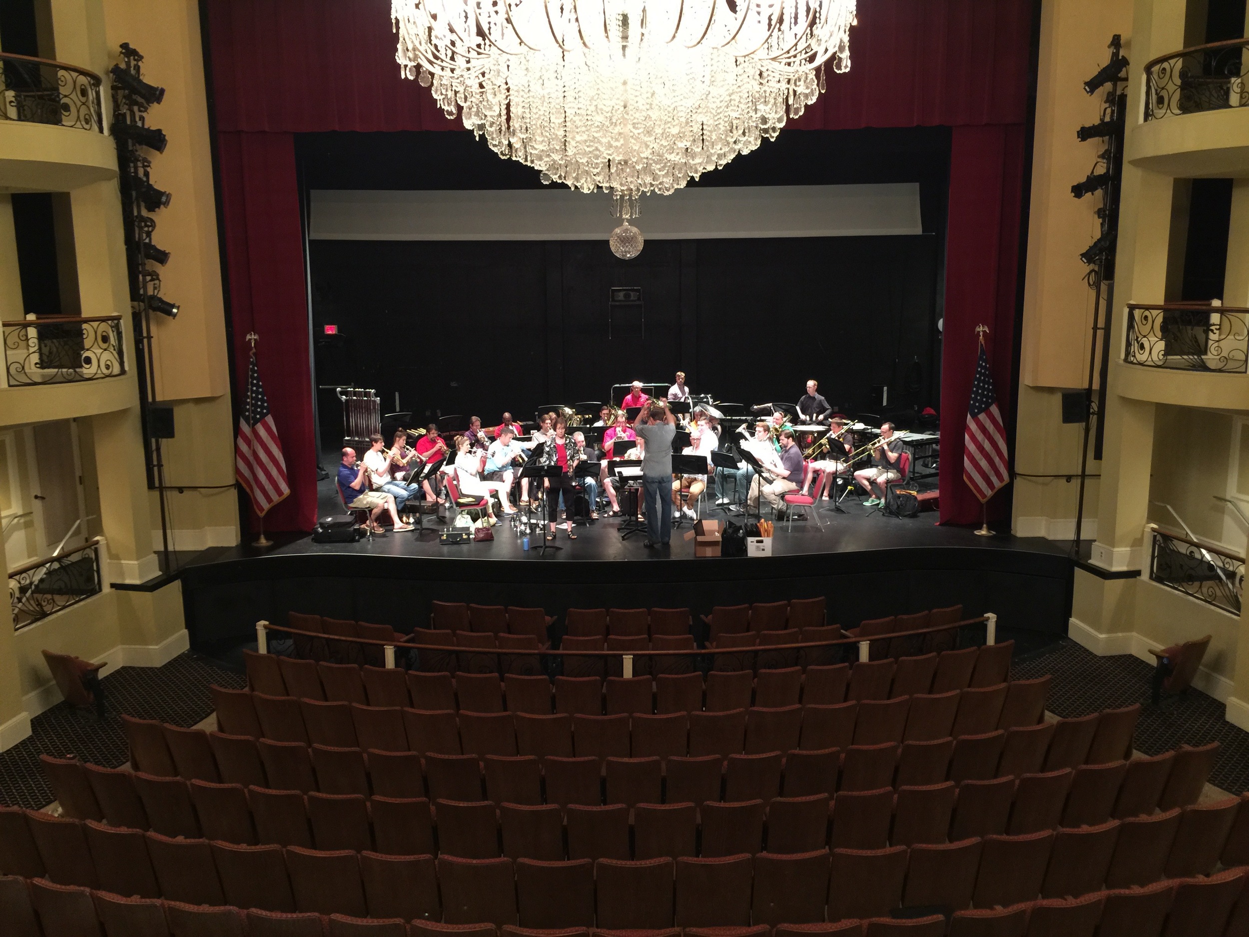 NCBB in rehearsal - High Point University's Hayworth Fine Arts Center