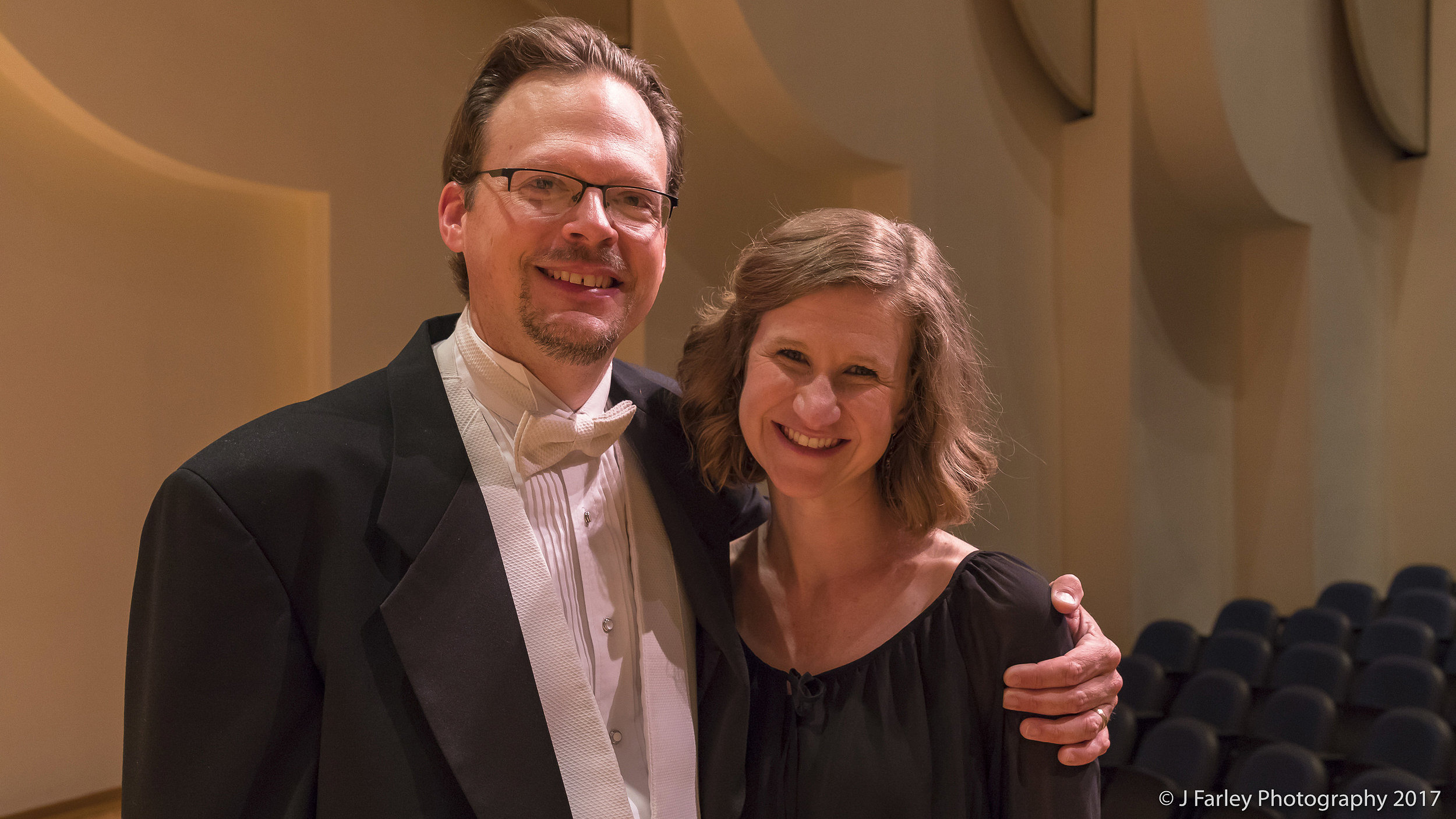 Brian with NCBB concertmaster, Ashley Hall