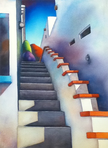 James Farrand watercolor using Graham and Daniel Smith paints.