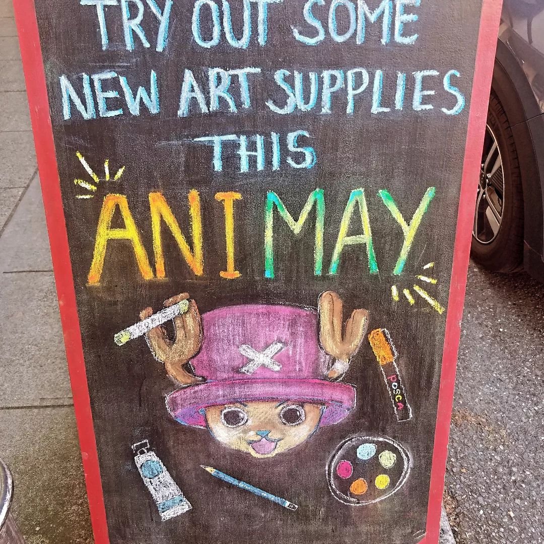 Have you heard, its Ani-May here at Artspot. This cute little Chopper drawing was done by our Artspotter, Grace! We have tons of supplies such as poscas, copics, microns and watercolors that'll help anime artist create colorful pieces.

#artspotedmon