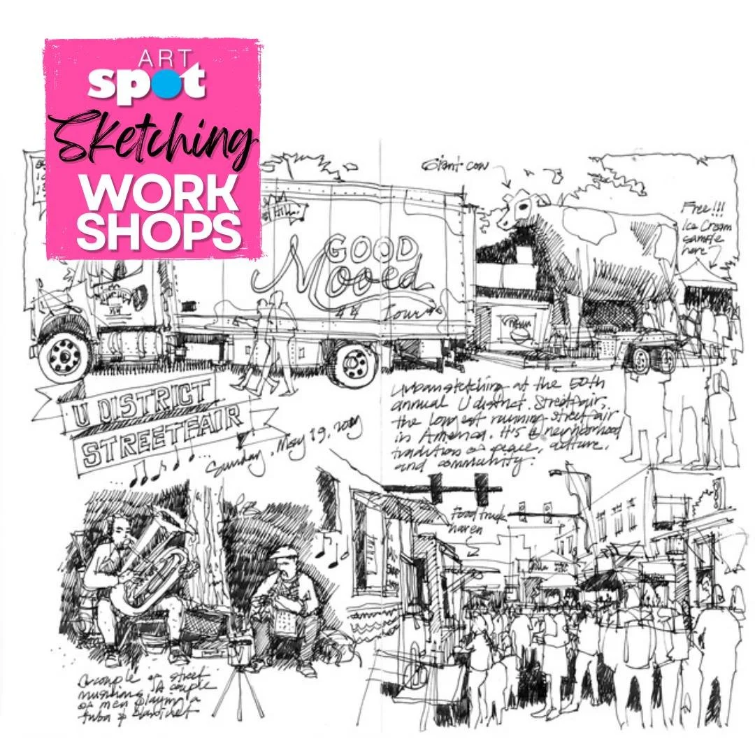Pen. Paper. The city around you. That&rsquo;s all you need to tell a story with your sketchbook.

On October 11, join Andika Murandi at ARTspot for a morning of urban sketching. Learn to see differently, draw confidently, and create sketches that cap