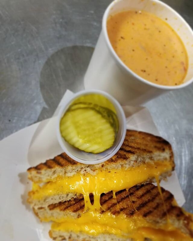 TEN DOLLAR TUESDAY!!! TODAY we are offering a pint of tomato bisque and a grilled cheese sandwich on @capecodbeer spent grain bread open 8-2! Credit cards and venmo (undergroundbakery) are always welcome prepaid upon pickup!