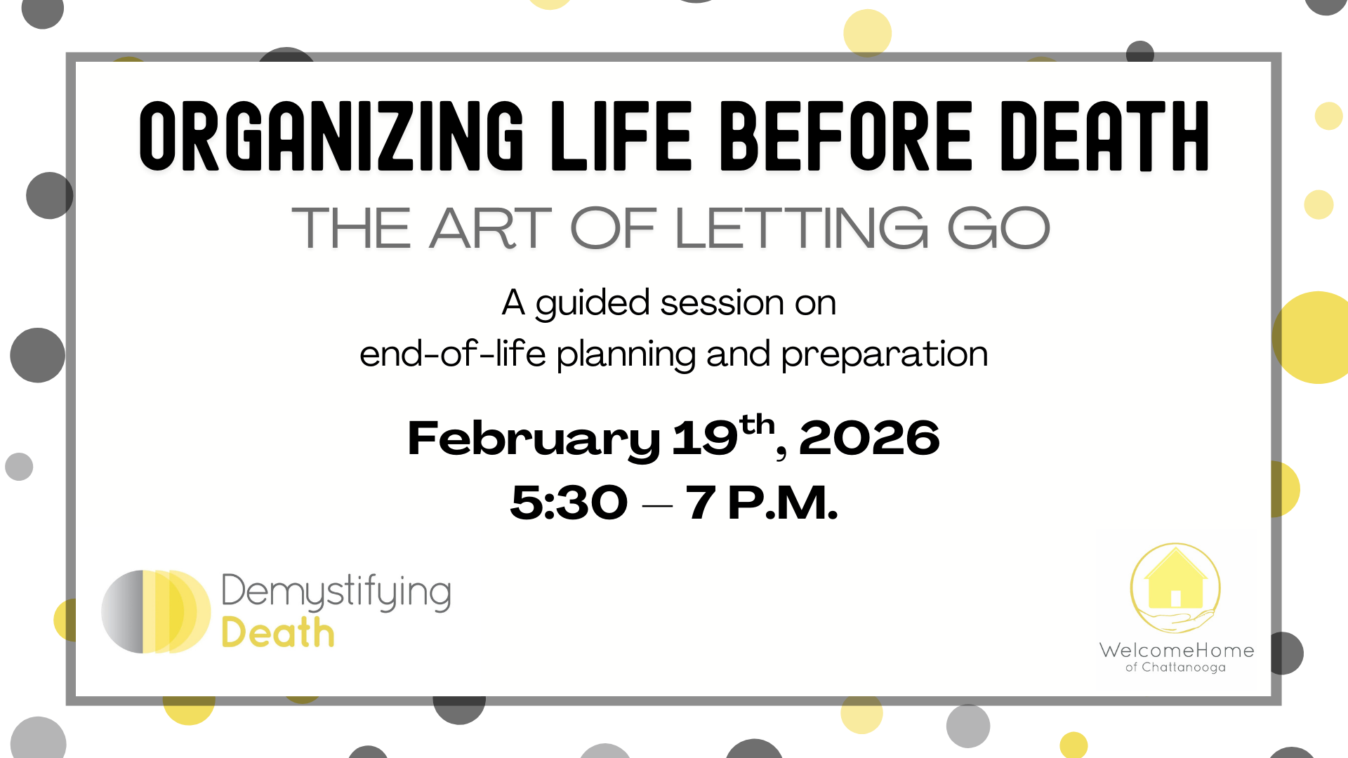 Organizing Life Before Death: The Art of Letting Go