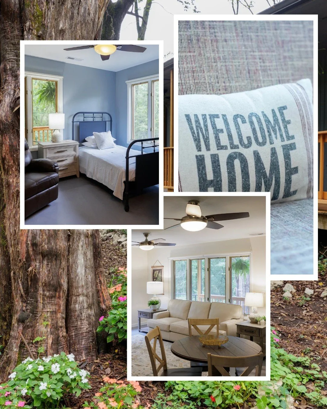 Simple comforts like a bed, clean sheets, and a sunlit window turn a house into a healing sanctuary. 

When you join our Circle of Friends, your monthly gift helps maintain the comfortable living spaces our residents call home during hospice and canc