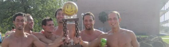 Victorious swampball team