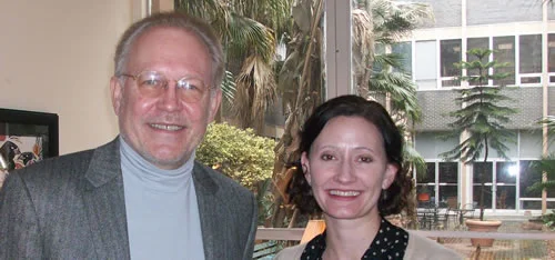 Lonnie Johnson, Director of the Austrian Fulbright Commission, and Dr. Molly Mitchell.