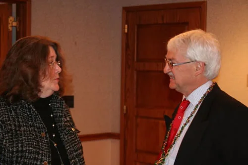 Dr. Bischof (right) with Dr. Caroline Sparks of George Washington University.
