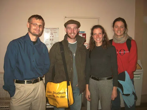 AYA students with Edith Kreutner, former Fulbright lecturer in German at UNO (right)