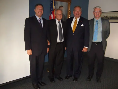 Left: Michael Schwarzinger, Martin Sajdik, Honorary Consul for the Republic of Austria, Philip D. Lorio III and Günter Bischof, Director of Center Austria, UNO.