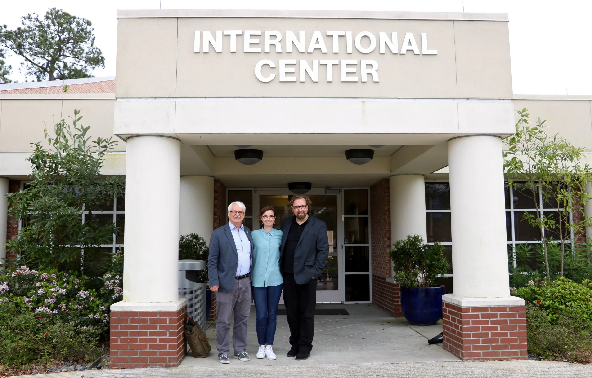 From left: Günter Bischof, Director, Doris Eibl, Visiting Professor at UNO, Dirk Rupnow, guest lecturer. Photo: Theresa Peischer
