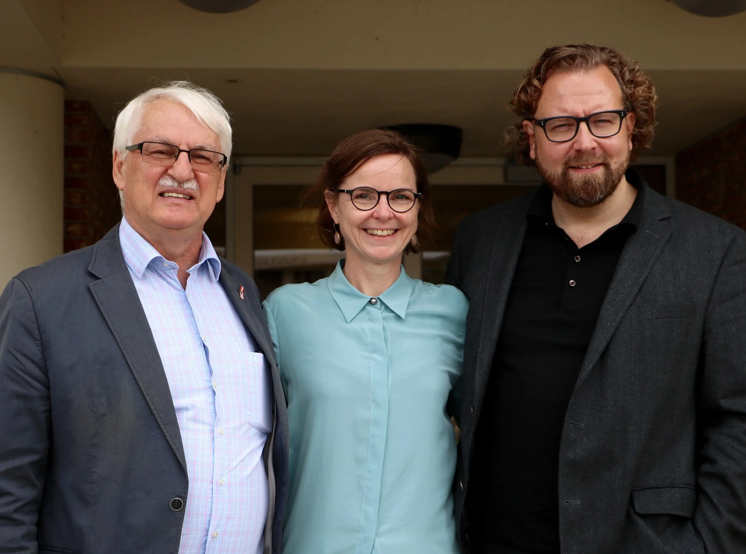 From left: Günter Bischof, Director, Doris Eibl, Visiting Professor at UNO, Dirk Rupnow, guest lecturer. Photo: Theresa Peischer