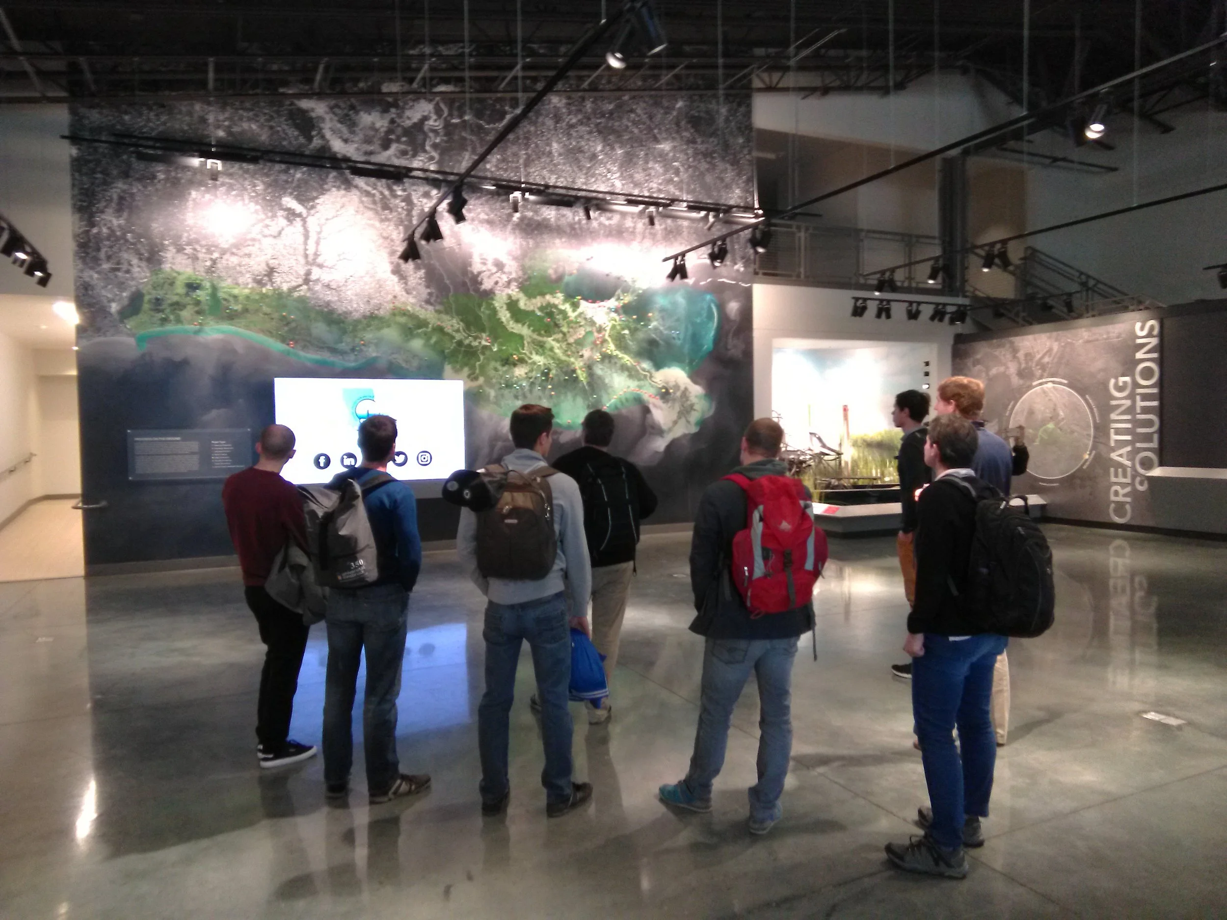 Innsbruck engineers inspect coastal protection measures at the LSU Center for River Studies.