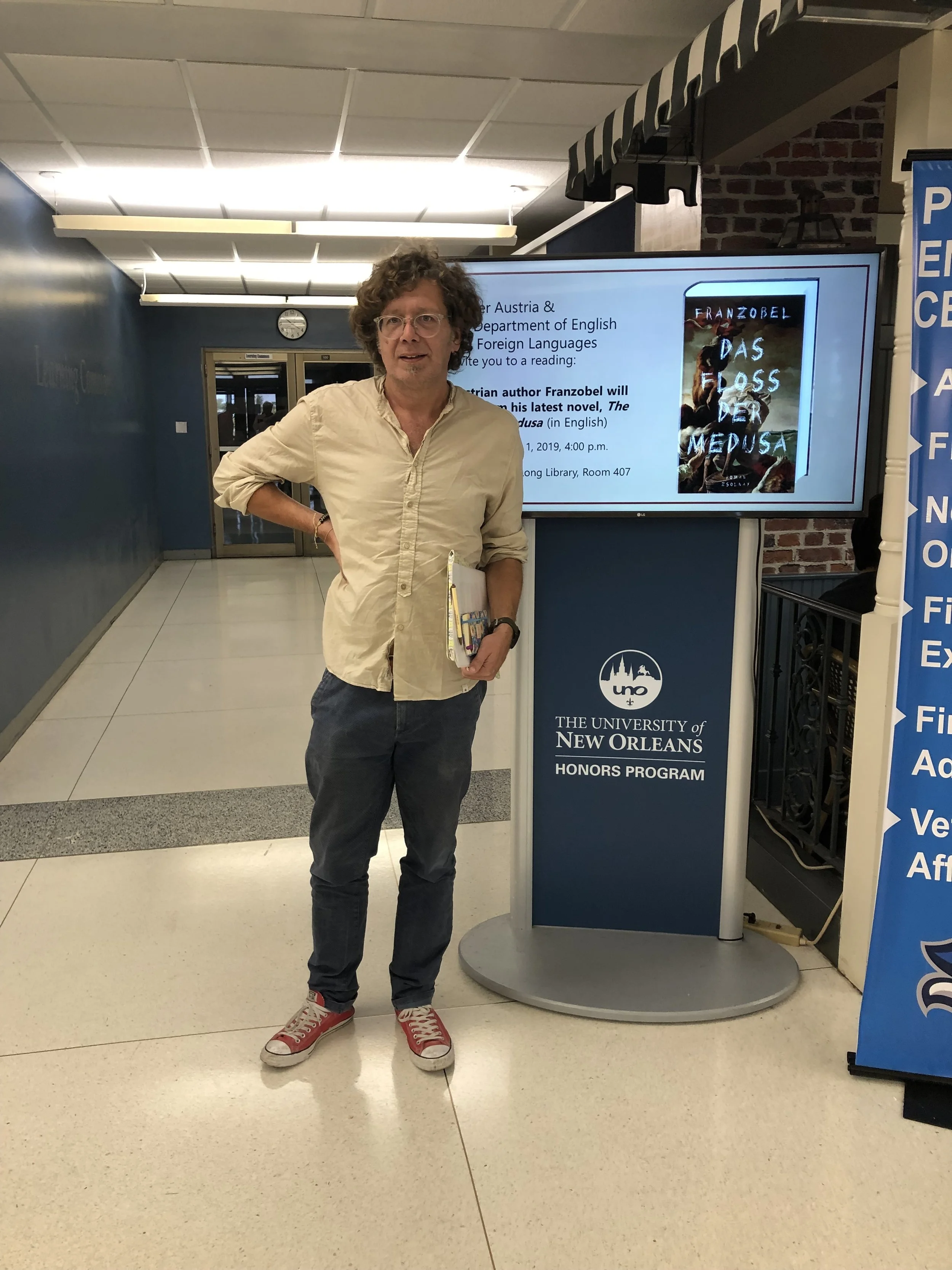 Franzobel at The University of New Orleans.