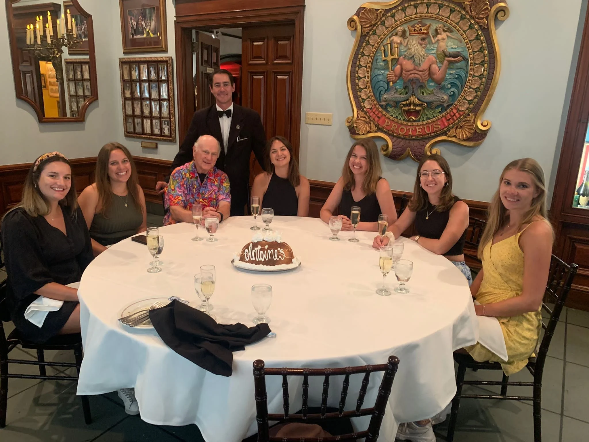 Innsbruck and Exchange Students Have Lunch With CA Senior Fellow Dr. Charles D. Hadley