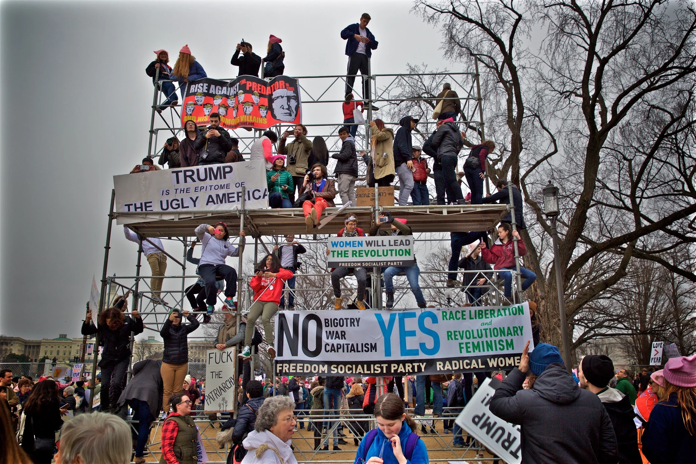 Anti Trump Tower Womens March Protest Washington DC2017.jpg